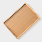 Поднос с ручками BellaTenero Striata, 37.5×26×5 см, бамбук - Фото 3