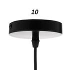 Светильник BayerLux "Полусфера" 1х60Вт E27 черный 35х35х27 см - фото 23939033