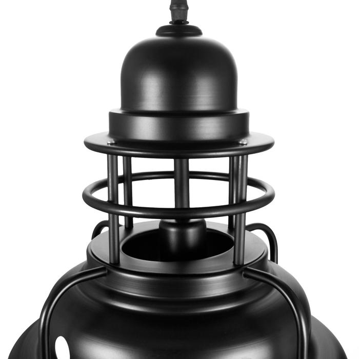 Светильник BayerLux 1249/1BK E27 40Вт черный 29,5х29,5х32-132 см - фото 1905859800
