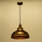 Светильник BayerLux 1250/1BK+GD, E27, 40 Вт, чёрный c золотой патиной, 30×30×24-124 см - Фото 3