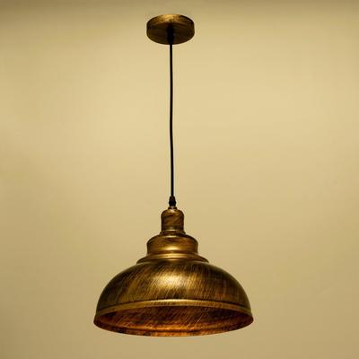 Светильник BayerLux 1250/1BK+GD, E27, 40 Вт, чёрный c золотой патиной, 30×30×24-124 см