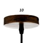 Светильник BayerLux 1250/1BK+GD, E27, 40 Вт, чёрный c золотой патиной, 30×30×24-124 см - Фото 4