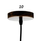 Светильник BayerLux Подвес «Пирамида» 1×40 Вт E27 черно-золотой 16×16×16-116 см - фото 3764823