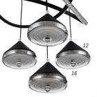 Светильник 1636/5 LED 130Вт 3000-6000К черный 41х45х114 см BayerLux - фото 22689007