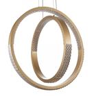 Люстра BayerLux с ПДУ 1544/2 LED 120 Вт 3000-6000К диммер золото d.50 см - Фото 7