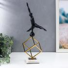 Фигура большая «Атлет с гирей», чёрный с золотом, 50×14×27.5 см - Фото 3