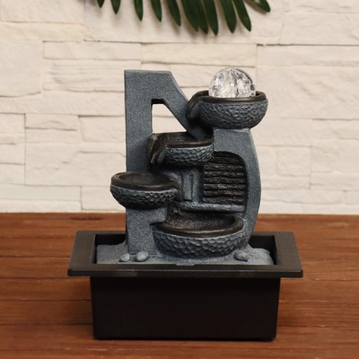 Фонтан «Тэос», текстура, 23×17.5×26 см, с подсветкой