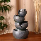 Фонтан настольный «Перелив», чаши, 19×15×33.5 см, с подсветкой - Фото 1