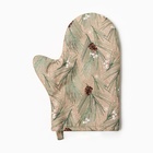 Варежка-прихватка новогодняя Spruce branches 20×28 см, 100% хлопок, саржа 190 г/м², ватин 250 г/м² - Фото 3