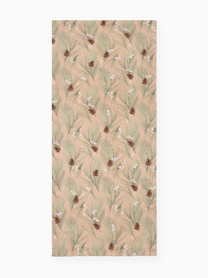Дорожка на стол новогодняя Этель Spruce branches 30×70 см, 100% хлопок, саржа 190 г/м², бежевая - Фото 1