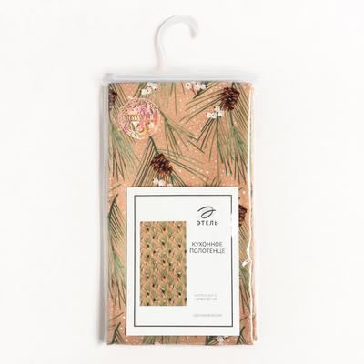 Полотенце новогоднее «Этель» Spruce branches, 40×73 см, 100% хлопок, саржа 190 г/м²