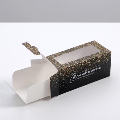 Коробочка для макарун «Golden», 12×5.5×5.5 см
