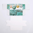 Коробка новогодняя для макарун «Счастливого Нового года» 12×5.5×5.5 см 6975436