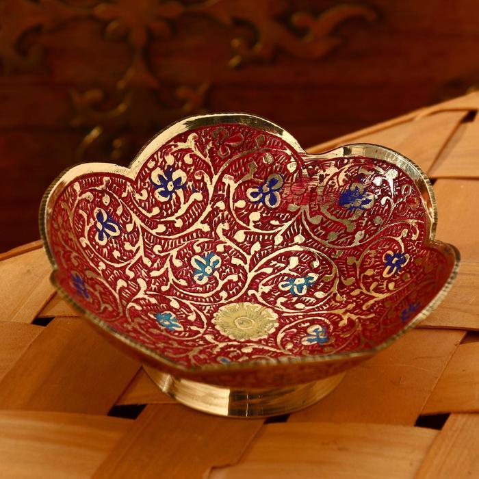 Блюдце «Венге», 10×10×4 см, латунь - Фото 1