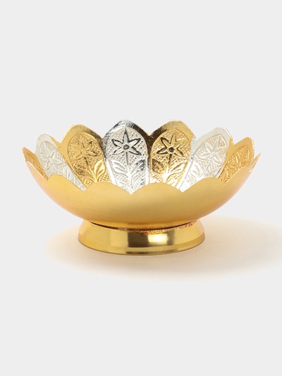 Конфетница «Солнечные лучи», 10×10×4.5 см, латунь