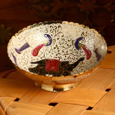 Блюдце «Слон», 10×10×4 см, латунь