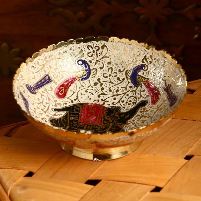 Блюдце «Слон», 10×10×4 см, латунь - Фото 1