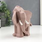 Сувенир полистоун 3D "Мамонт" пыльная роза 16,5х10,5х16 см - фото 21382630