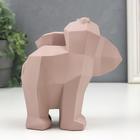 Сувенир полистоун 3D "Мамонт" пыльная роза 16,5х10,5х16 см - фото 21382632