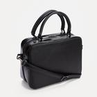 Саквояж, отдел на молнии, длинный ремень, цвет чёрный - фото 804621928 Саквояж, отдел на молнии, длинный ремень, цвет чёрный - фото 804621928