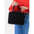 Саквояж, отдел на молнии, длинный ремень, цвет чёрный - фото 804621930 Саквояж, отдел на молнии, длинный ремень, цвет чёрный - фото 804621930