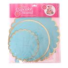 Подставка для пирожных трёхъярусная, голубая - фото 49588659