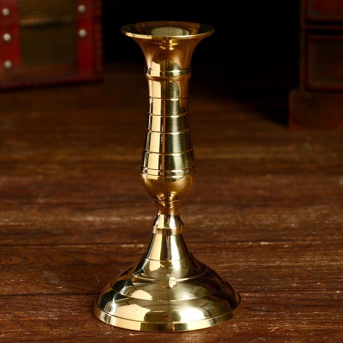 Подсвечник «Нико», 8×8×15 см, латунь