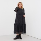 Платье женское миди MIST plus-size, р.50, черный - фото 320656256