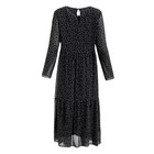 Платье миди женское MIST plus-size, размер 56, чёрное - Фото 12