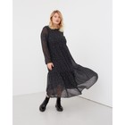Платье миди женское MIST plus-size, размер 56, чёрное - Фото 4