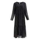 Платье миди женское MIST plus-size, размер 56, чёрное - Фото 8