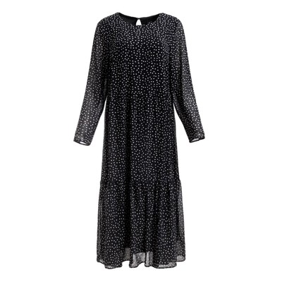 Платье миди женское MIST plus-size, размер 58, чёрное
