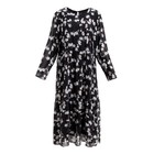 Платье миди женское MIST plus-size, размер 54, чёрно-белое 7338224