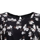 Платье миди женское MIST plus-size, размер 54, чёрно-белое 7338224