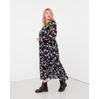 Платье женское миди MIST plus-size, р.56, черный - фото 809633419