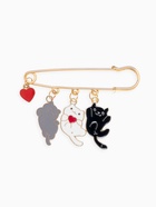 Булавка «Котята», игривые, 7 см, цветная в золоте - Фото 2