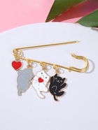 Булавка «Котята», игривые, 7 см, цветная в золоте - Фото 7