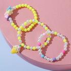 Набор детских браслетов «Выбражулька. Мороженое», 3 шт. цветные - Фото 2