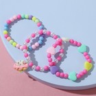 Набор детских браслетов «Выбражулька» трио, единорог, цветные - Фото 2