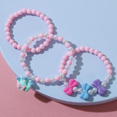 Набор детских браслетов "Выбражулька" трио, корона, цветные