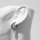 Пирсинг в ухо «Кольцо» шип с шариками, d=12 мм, цвет серебро - Фото 3
