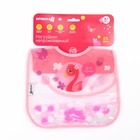 Нагрудник для кормления «Крошка - помпошка» непромокаемый на липучке, с помпошками, МИКС - фото 25648323