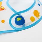 Нагрудник для кормления «Крошка - помпошка» непромокаемый на липучке, с помпошками, МИКС - фото 25648328