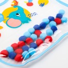 Нагрудник для кормления «Крошка - помпошка» непромокаемый на липучке, с помпошками, МИКС - фото 25648326