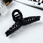 Крабик для волос «Кэрол», петелька, 11×4 см, чёрный  (артикул 6914669)  большой выбор товаров оптом и в розницу по низким ценам с доставкой