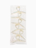 Крабик для волос «Кэрол», петелька сверкание, 11?4.5 см, прозрачный (комплект 6 шт) - фото 61879986