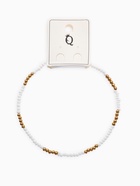 Колье из бисера «Спокойствие», цвет бело-золотой, 30 см (комплект 2 шт) - фото 50954048