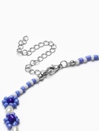 Колье из бисера «Незабудки», сине-белое, 30 см - Фото 4