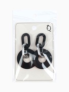 Серьги металл «Цепь» кольца, 3 звена, цвет серебристо-чёрный - Фото 6