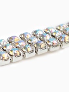 Цепь со стразами, с голографией, 3 ряда, металл, стекло, 6 мм, 4.5±0.2 м, цвет серебряный - Фото 5